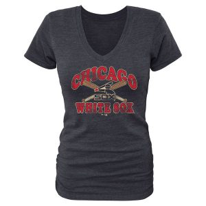 Chicago White Sox Women’s Cooperstown Collection Cooper Tri-Blend V-Neck T-Shirt